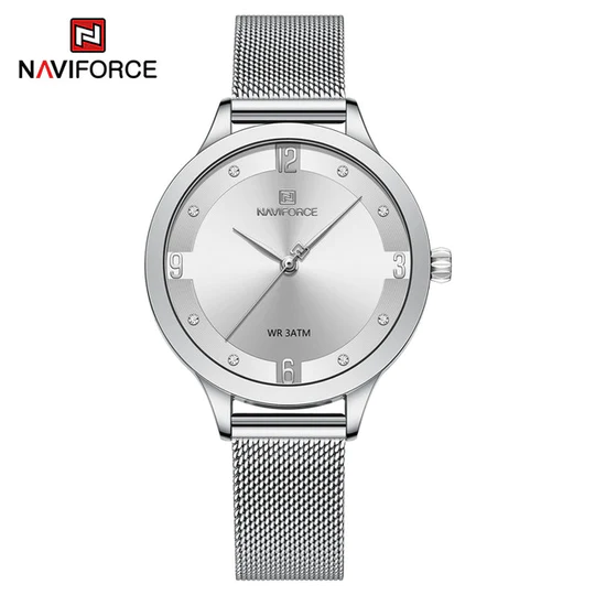 NAVIFORCE 5023 New Hot Selling Watches Women Wrist Luxury 30m Waterproof Sport Watch for Lady with Stainless Steel