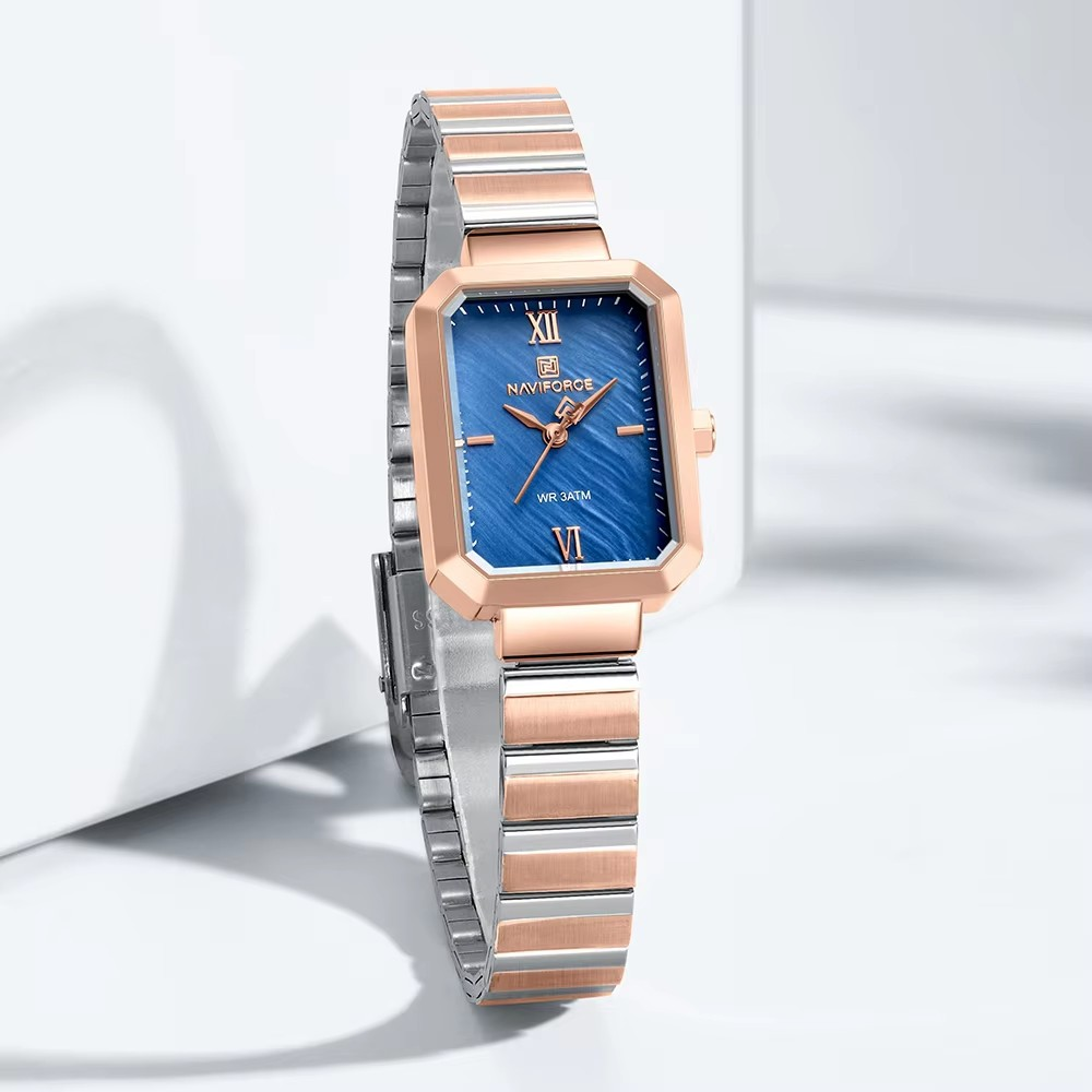 Naviforce 5050 High Quality Quartz Ladies Stainless Waterproof Casual Women Elegant Female Relogio Feminino Wristwatch