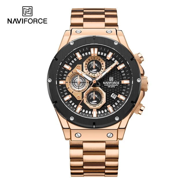 Naviforce 8026 Luxury Original Factory Watch Waterproof Big Dial Wristwatch for Men's OEM ODM Male Clock