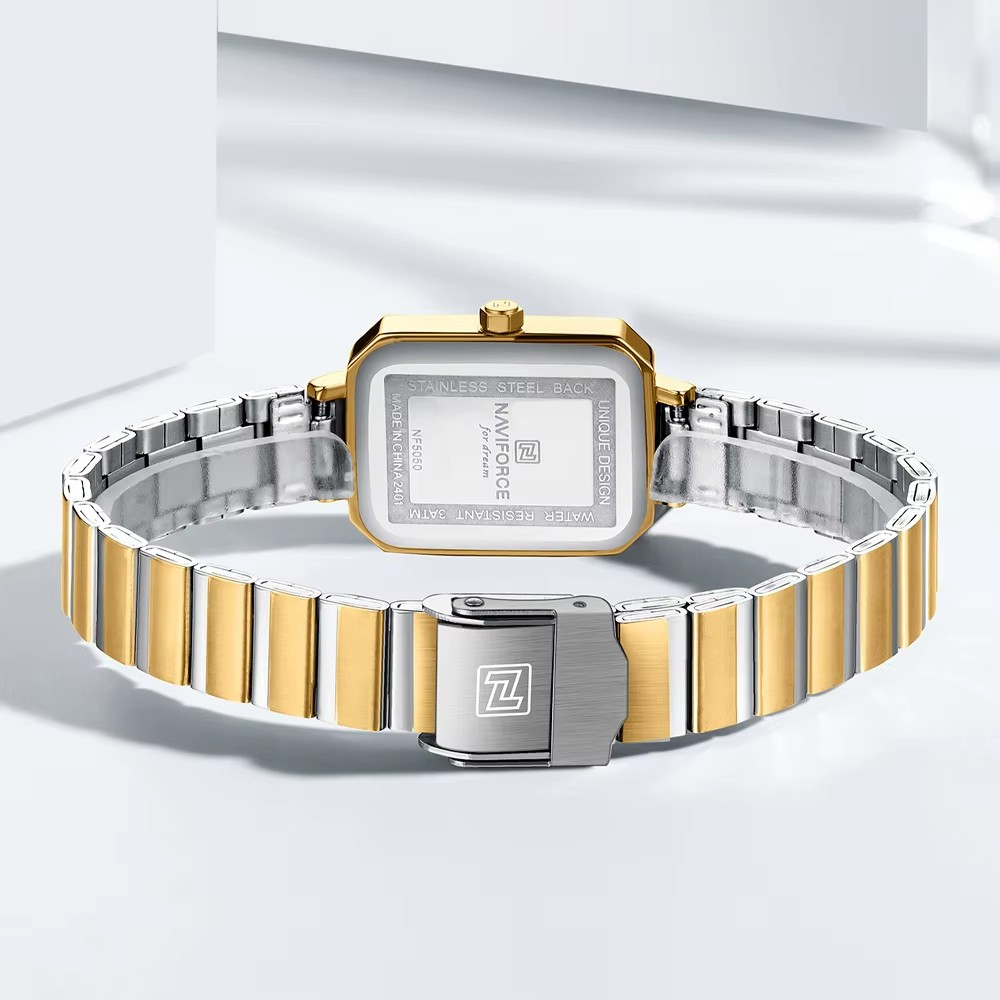 Naviforce 5050 High Quality Quartz Ladies Stainless Waterproof Casual Women Elegant Female Relogio Feminino Wristwatch