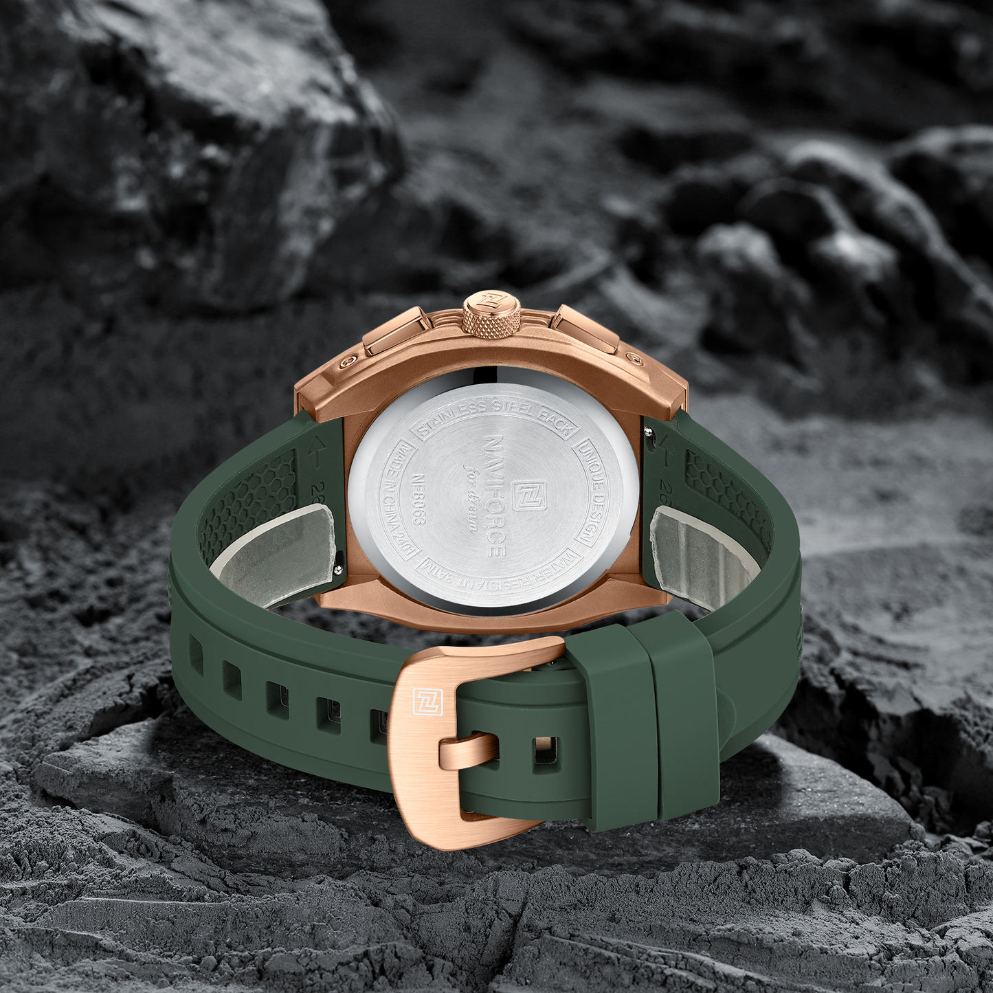 NAVIFORCE 8063 Watch Popular Quartz Chronograph Luminous Watch Casual Business Quartz Watch for Men