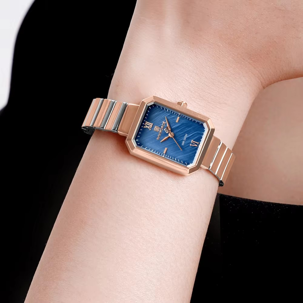 Naviforce 5050 High Quality Quartz Ladies Stainless Waterproof Casual Women Elegant Female Relogio Feminino Wristwatch