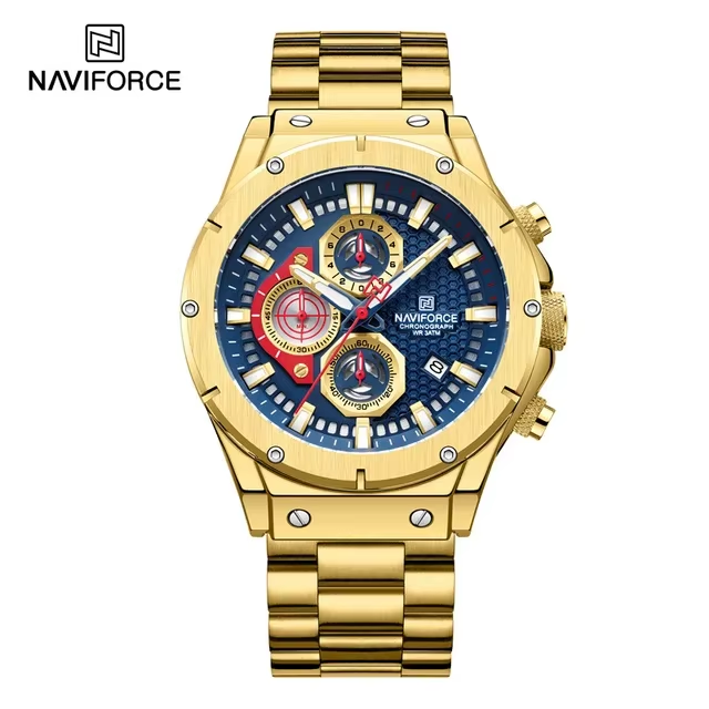 Naviforce 8026 Luxury Original Factory Watch Waterproof Big Dial Wristwatch for Men's OEM ODM Male Clock