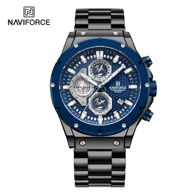 Naviforce 8026 Luxury Original Factory Watch Waterproof Big Dial Wristwatch for Men's OEM ODM Male Clock