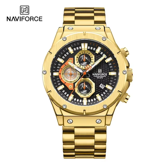 Naviforce 8026 Luxury Original Factory Watch Waterproof Big Dial Wristwatch for Men's OEM ODM Male Clock