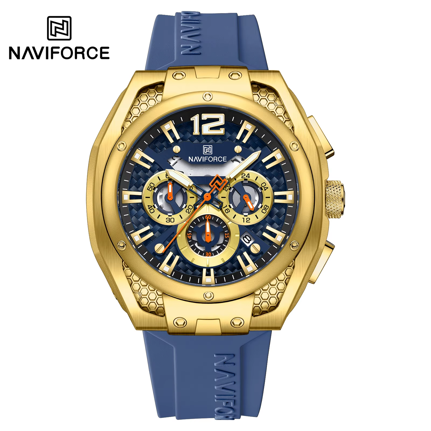 NAVIFORCE 8063 Watch Popular Quartz Chronograph Luminous Watch Casual Business Quartz Watch for Men