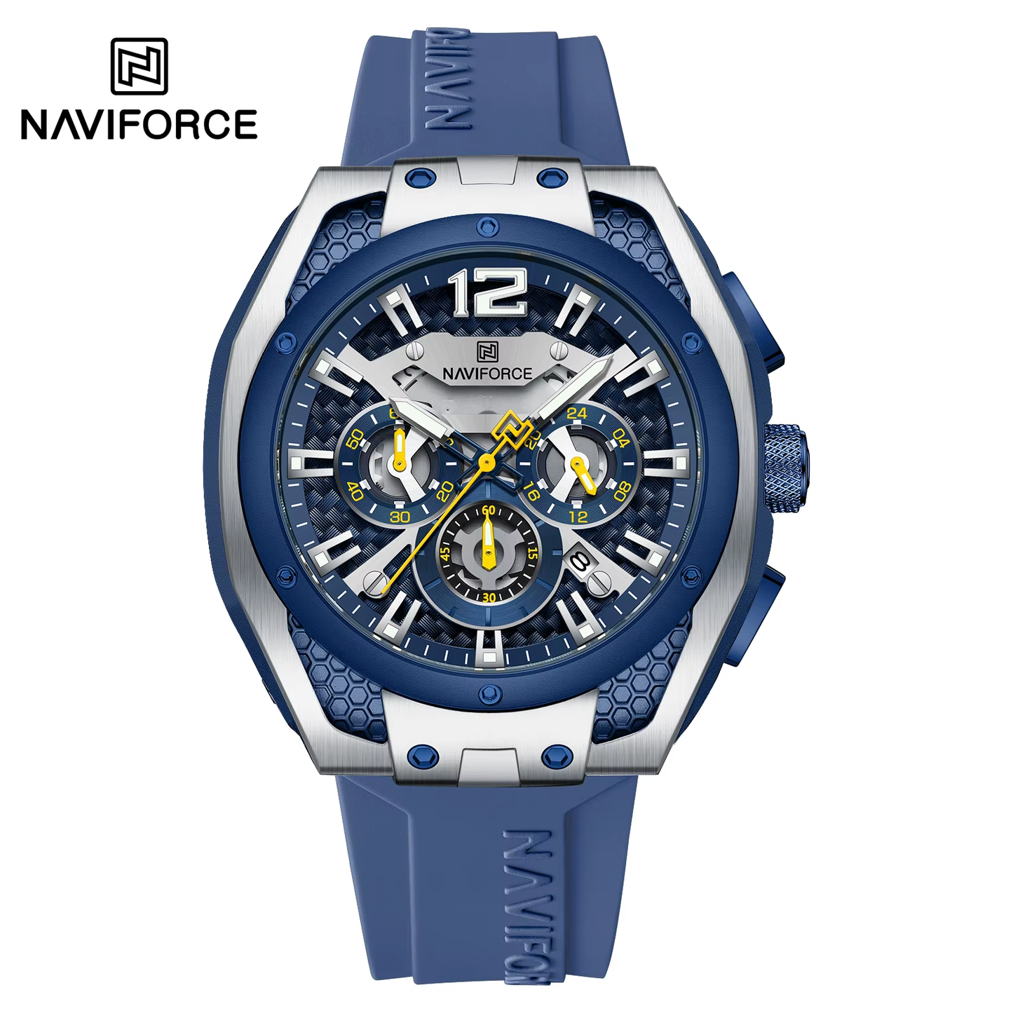 NAVIFORCE 8063 Watch Popular Quartz Chronograph Luminous Watch Casual Business Quartz Watch for Men