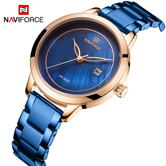 5008 NF - Naviforce Brand Steel Quartz Women Watches NAVIFORCE Wristwatch Fashion Ladies Wrist Watch