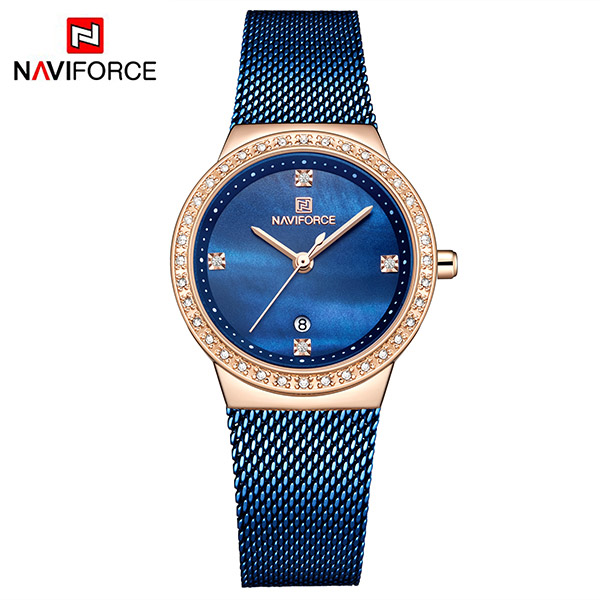 NAVIFORCE 5005 New Women Luxury Brand Watch Diamond Quartz Lady Waterproof Wristwatch Female Fashion Watches Clock Reloj Mujer