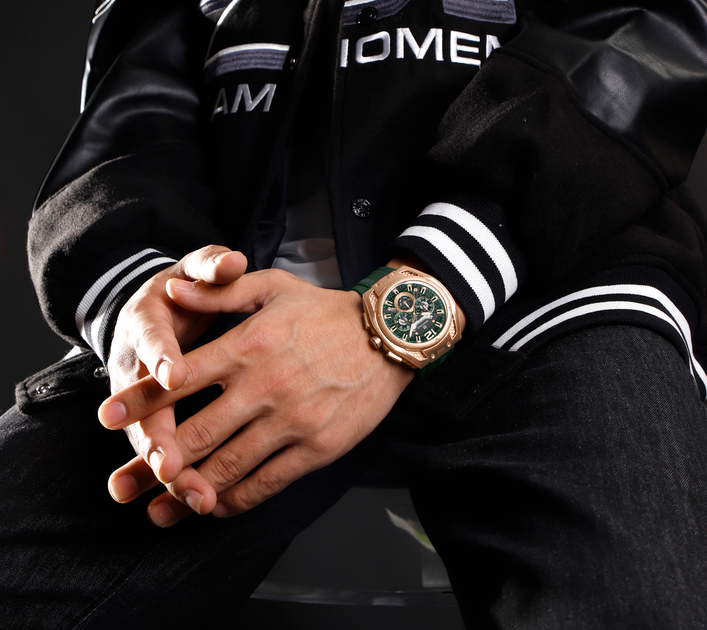 NAVIFORCE 8063 Watch Popular Quartz Chronograph Luminous Watch Casual Business Quartz Watch for Men