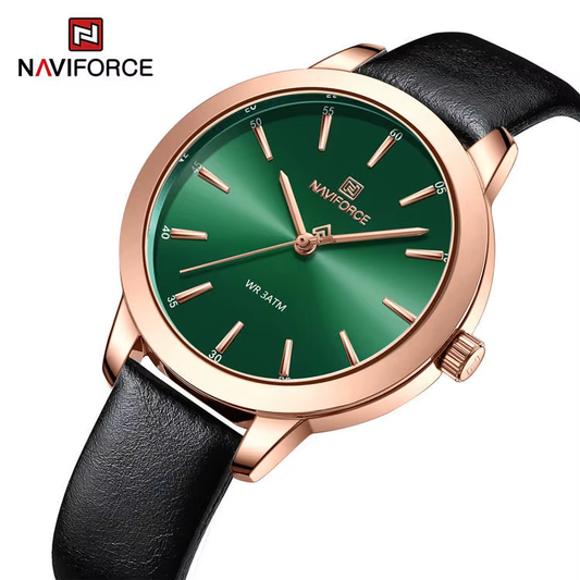 NF5024 New Simply Womens Watch Leather Strap Quartz Wristwatches for Gift Relogio Feminino