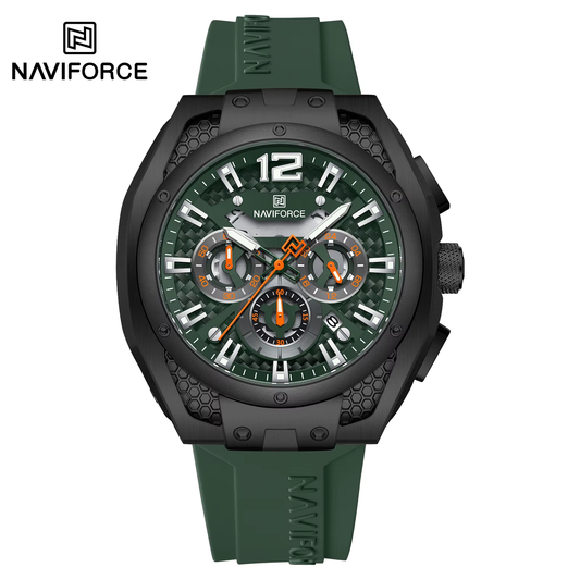 NAVIFORCE 8063 Watch Popular Quartz Chronograph Luminous Watch Casual Business Quartz Watch for Men